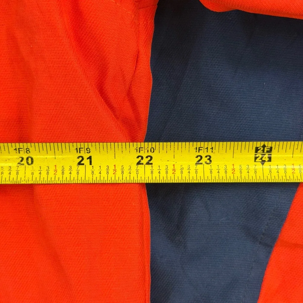 Nike Virginia Cavaliers UVA Windbreaker Jacket Navy Blue Orange Mens XL Full Zip